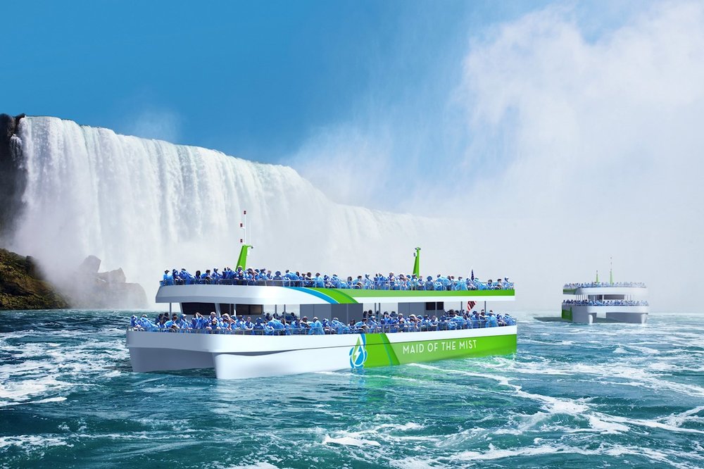 ABB tar turister till Niagarafallen med de första amerikansktillverkade helt eldrivna fartygen